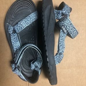 Teva Women’s Hurricane 6407 Blue Hiking Water Sandals Shoes Adjustable Size 9